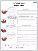 Vorschau - Arbeitsblätter - Let's talk about Lunch - Dialogstunde 3-fachdifferenziert mit Tafelmaterial - Seite 3