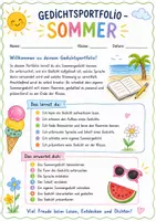 Vorschau - Arbeitsblätter - Gedichtsportfolio Sommer – Gedicht verstehen, schreiben und präsentieren - Seite 2