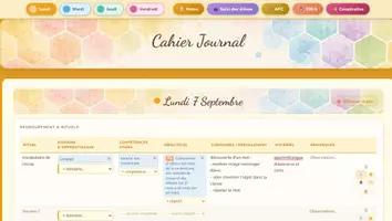 Aperçu - Préparation de séance / Séance complète - Cahier journal Maternelle interactif (programme 2026) nouvelle version ! - Page 1