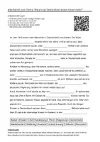 Vorschau - Arbeitsblätter - Arbeitsblätter zum Thema "Warum hat Deutschland keinen Kaiser mehr?" + Lösung & MP3 + Infografik - Deckblatt