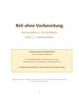 Vorschau - Stundenentwürfe - Religion ohne Vorbereitsungsaufwand | 16 Themen & Doppelstunden gem. LehrplanPLUS | Das komplette 1. Schulhalbjahr | Grundschule | Förderschule | Klasse 1-4 - Seite 1