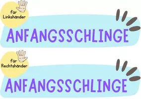 Vorschau - Arbeitsblätter - Anfangsschlinge - Schriftstreifen - Seite 1