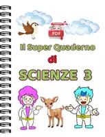anteprima - Esercizi - Super quaderno di SCIENZE 3 completo - Pagina di copertina