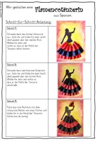 Vorschau - Mal- und Bastelvorlagen - Eine spanische Flamencotänzerin: Schritt für Schritt Anleitung - Seite 3