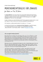 Vorschau - Stundenentwürfe - Menschenrechtsrallye - eine Schnitzeljagd in 6 Stationen - Deckblatt