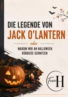 Vorschau - Präsentationen/Tafelbilder - Geschichte zum Vortragen: Warum schnitzen wir Kürbisse an Halloween? - Deckblatt