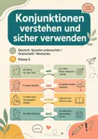 Vorschau - Arbeitsblätter - Konjunktionen verstehen und sicher verwenden – Deutsch, Klasse 6 - Seite 1