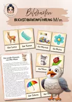 Vorschau - Fördermaterial/Inklusion - Buchstabeneinführung M - Bildkarten - Deckblatt