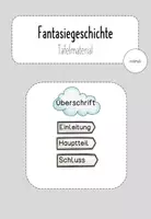 Vorschau - Präsentationen/Tafelbilder - Fantasiegeschichte - Tafelmaterial - Deckblatt