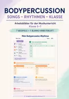 Vorschau - Arbeitsblätter - Bodypercussion: Liedersammlung + Blanko-Vorlage (5-7) - Deckblatt
