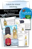 Vorschau - Mal- und Bastelvorlagen - Englands King's Guard: Schritt für Schritt Anleitung - Deckblatt
