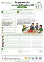 Vorschau - Arbeitsblätter - Perspektivwechsel – Aus meiner Sicht, aus deiner Sicht - Deckblatt