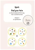 Vorschau - Spiele - Spiel: Find your twin! Buchstabeneinführung D - Deckblatt
