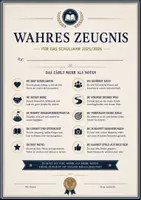 Vorschau - Arbeitsblätter - Wahres Zeugnis – Das zählt mehr als Noten ❤️ | Wertschätzendes Abschlusszeugnis | Schuljahresabschluss | Grundschule & Sekundarstufe - Seite 1