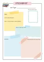 Vorschau - Arbeitsblätter - Buchpräsentation - Lesemappe: Steckbrief - Deckblatt