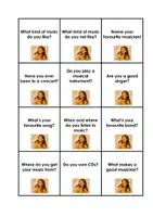 Vorschau - Aufgabenkarten - MUSIC Conversation Cards (artists, genres, instruments, ...) - Seite 1