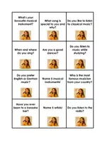 Vorschau - Aufgabenkarten - MUSIC Conversation Cards (artists, genres, instruments, ...) - Seite 2