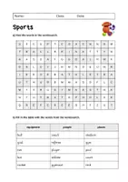 Vorschau - Arbeitsblätter - Sports (Equipment, People, Places): Vocabulary (English) - Seite 2