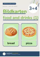 Vorschau - Fördermaterial/Inklusion - Bildkarten FOOD AND DRINKS (1) | Englisch Grundschule | mit & ohne Brick Words - Seite 1