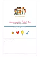 Vorschau - Anderer Materialtyp - Classroom Management - Klassenregeln-Plakat-Set - Seite 1