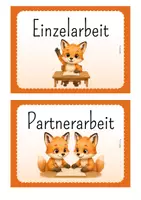 Vorschau - Poster - Fuchs Klasse: Sozialformen - Seite 1