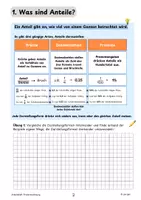 Vorschau - Arbeitsblätter - Arbeitsheft Prozentrechnung Klasse 7-8 | Erklärungen, Aufgaben & Lösungen – Interactive & Präsentation - Seite 3