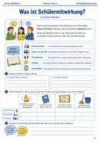 Vorschau - Arbeitsblätter - Schülermitwirkung und Schulsprecher kennenlernen Arbeitsheft Klasse 5 bis 6 Schulstart Mitbestimmung verstehen - Seite 1