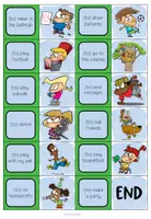 Vorschau - Spiele - Hobbys Englisch – Free Time Activities , Freizeitaktivitäten, Wortschatz, Vokabeln | 2 Domino-Spiele - Seite 2