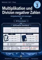 Vorschau - Arbeitsblätter - Multiplikation und Division negativer Zahlen | Aufgabenheft mit Lösungen - Deckblatt
