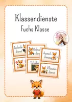 Vorschau - Poster - Fuchs Klasse: Klassendienste - Deckblatt