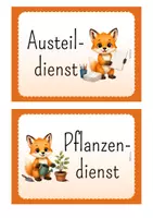 Vorschau - Poster - Fuchs Klasse: Klassendienste - Seite 1