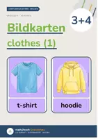 Vorschau - Fördermaterial/Inklusion - Bildkarten CLOTHES (1) | Englisch Grundschule | mit & ohne Brick Words - Deckblatt