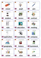 Vorschau - Fördermaterial/Inklusion - Englisch Flashcards: Arbeit & Schule - Seite 2