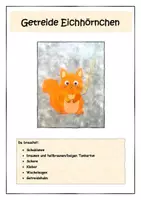 Vorschau - Mal- und Bastelvorlagen - Kunst: Getreide Eichhörnchen - Seite 2