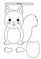 Vorschau - Mal- und Bastelvorlagen - Kunst: Getreide Eichhörnchen - Seite 3