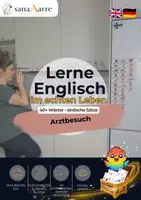Vorschau - Fördermaterial/Inklusion - Englisch Flashcards: Arztbesuch & Medizin - Deckblatt