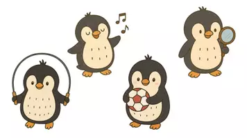 Vorschau - selbst erstellte Cliparts/Grafiken - Pinguin-Cliparts für Schule & Unterricht - Seite 2