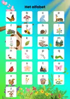 Voorbeeld - Thema lente woorden maken - Voorblad