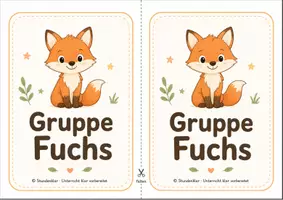 Vorschau - Bildkarten - Gruppentisch-Aufsteller Tiergruppen: Tischschilder für die Grundschule - Deckblatt