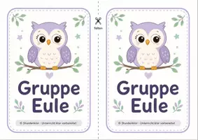 Vorschau - Bildkarten - Gruppentisch-Aufsteller Tiergruppen: Tischschilder für die Grundschule - Seite 1