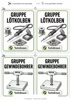 Vorschau - Bildkarten - Gruppentisch-Aufsteller Technikraum: Tischschilder für Werkraumgruppen - Seite 2