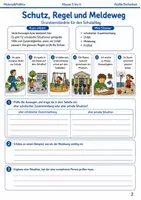 Vorschau - Arbeitsblätter - Versicherungsschutz im Schulalltag Arbeitsheft Klasse 5 bis 6 Schulweg Pause Veranstaltung - Seite 1