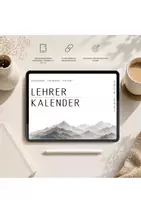 Vorschau - Anderer Materialtyp - Digitaler Lehrerkalender mit Unterrichtsentwurf für jede Stunde - Deckblatt