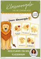 Vorschau - Poster - Klassenregeln (Löwenklasse) - Deckblatt