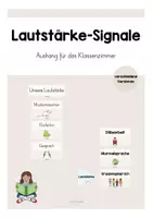 Vorschau - Poster - Lautstärke-Signale // Aushang für das Klassenzimmer - Deckblatt