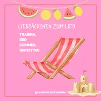 Vorschau - Interaktives Material - Liedsäckchen zum Lied; Trarira, der Sommer der ist da - Deckblatt