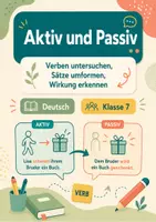 Vorschau - Arbeitsblätter - Aktiv und Passiv sicher unterscheiden und verwenden - Seite 1