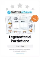 Vorschau - Arbeitsblätter - Legematerial Puzzletiere - Deckblatt