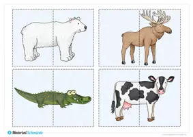 Vorschau - Arbeitsblätter - Legematerial Puzzletiere - Seite 2