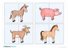 Vorschau - Arbeitsblätter - Legematerial Puzzletiere - Seite 3